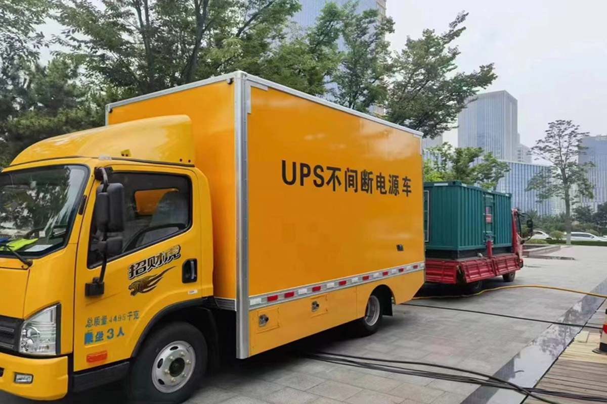 武陵源发电机租赁施工现场