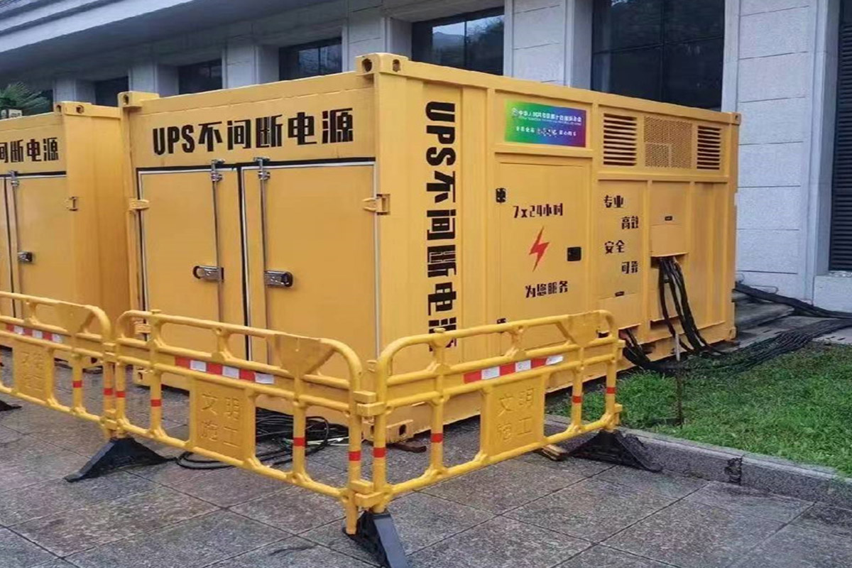 武陵源发电机租赁施工现场