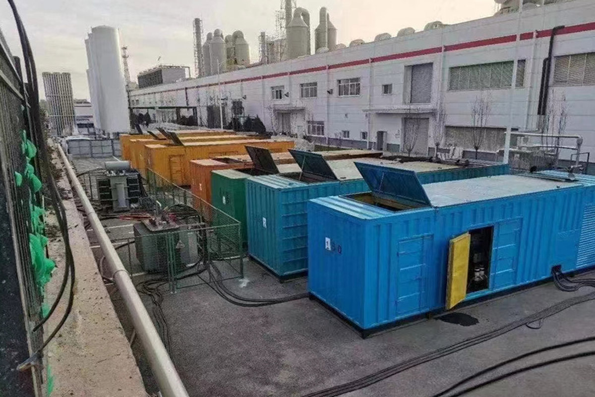 武陵源发电机租赁施工现场